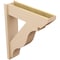 Ekena Millwork 8-in W x 30-in D x 36-in H Funston Slat Rough Cedar Woodgrain TimberThane Outlooker, Primed Tan OUTUR080X30X36FST24RCPR - alternate 2